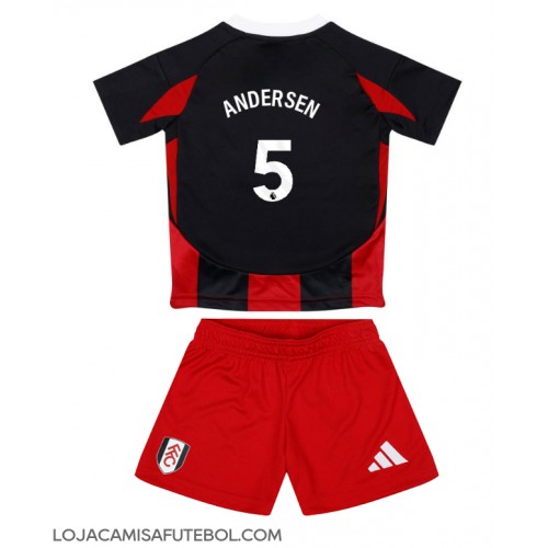 Camisa de Futebol Fulham Emile Smith Rowe #32 Equipamento Secundário Infantil 2024-25 Manga Curta (+ Calças curtas)